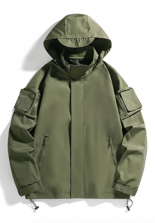 Veste à capuche tactique imperméable pour homme