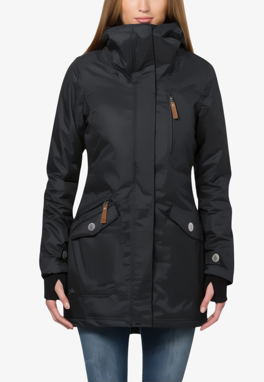 Parka Femme Imperméable  avec Capuche