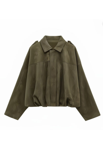 Veste femme effet daim