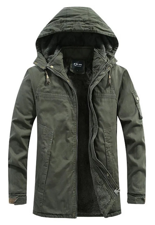 Parka kaki pour homme