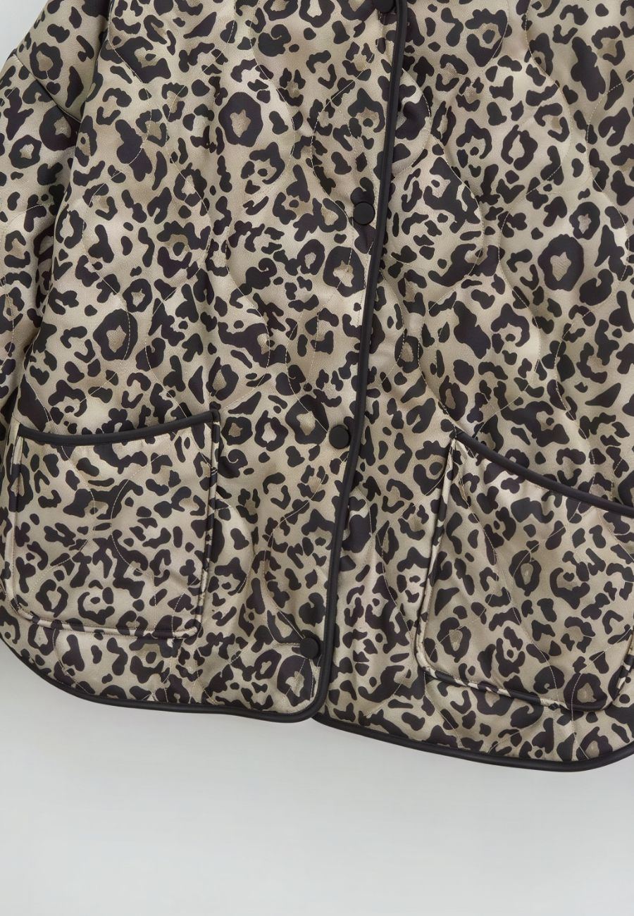 Veste motif léopard