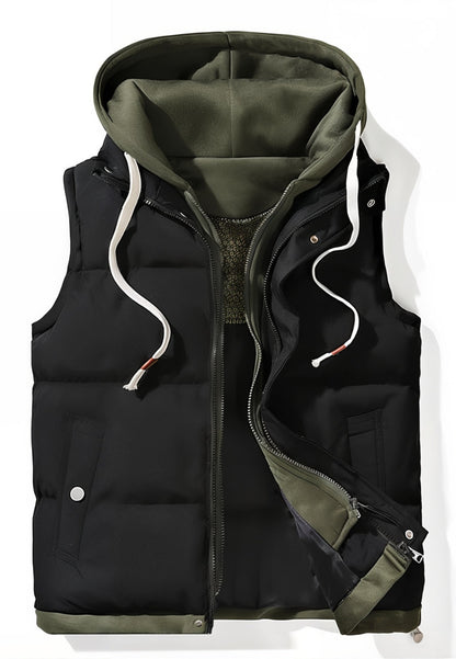 Gilet sans manche 2 en 1 pour homme