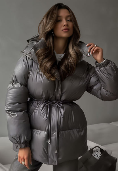 Doudoune chaude femme imperméable avec capuche