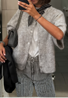Gilet manche courtes femme