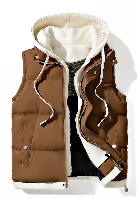 Gilet sans manche 2 en 1 pour homme