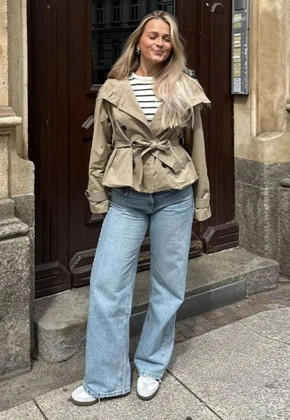 Trench-coat col cheminée