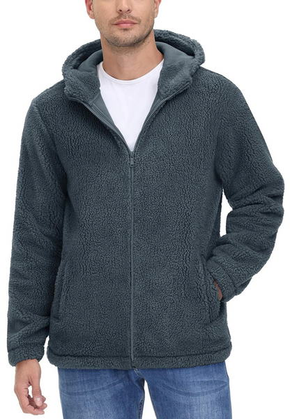 Veste polaire capuche homme