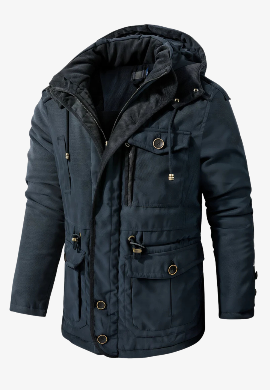 Parka bleu marine pour homme