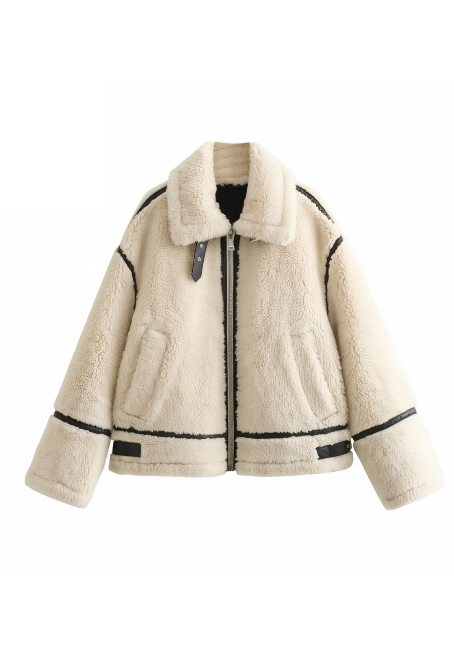 Veste en fausse fourrure femme