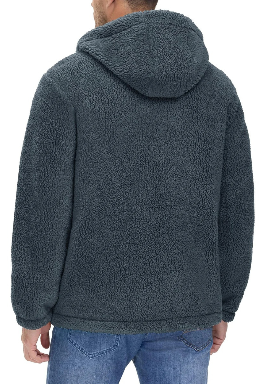 Veste polaire capuche homme