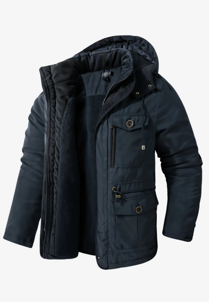 Parka bleu marine pour homme