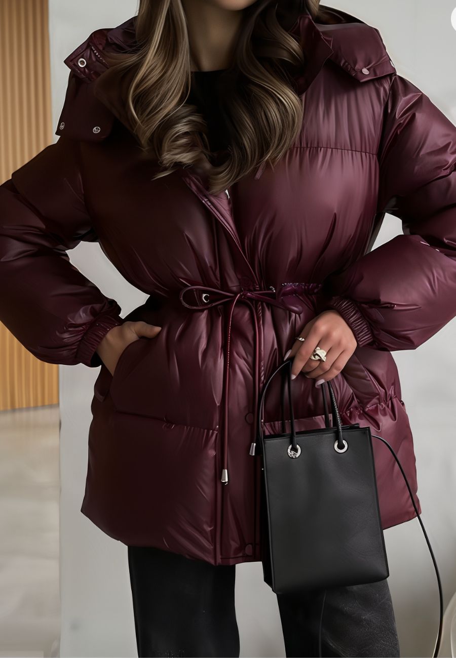 Doudoune chaude femme imperméable avec capuche