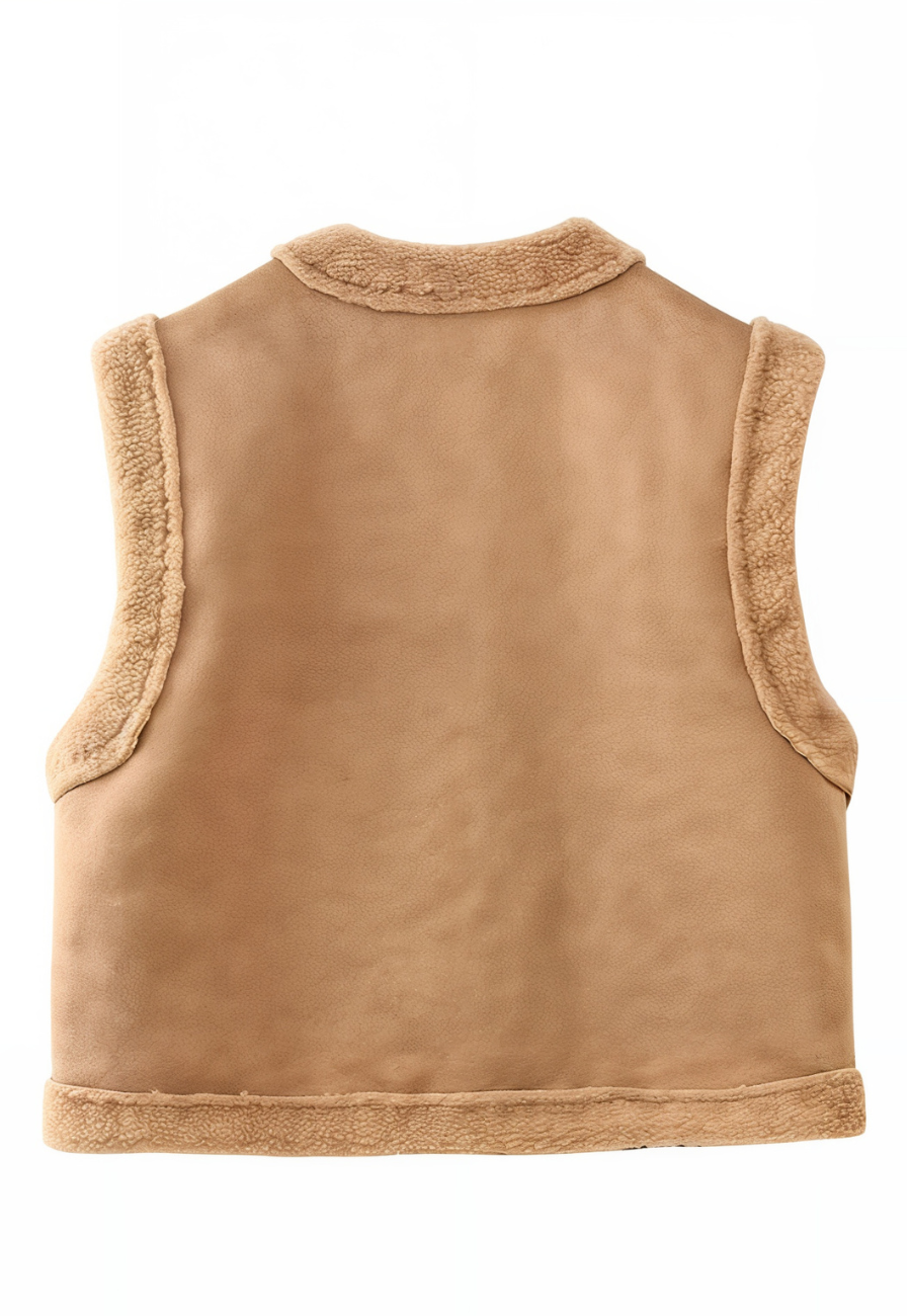 Gilet sans manche en laine femme
