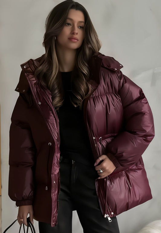 Doudoune chaude femme imperméable avec capuche