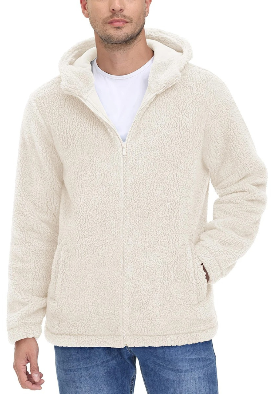 Veste polaire capuche homme