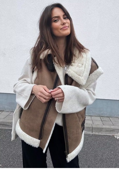 Veste polaire sans manche femme