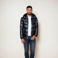 Doudoune d'hiver brillante pour homme