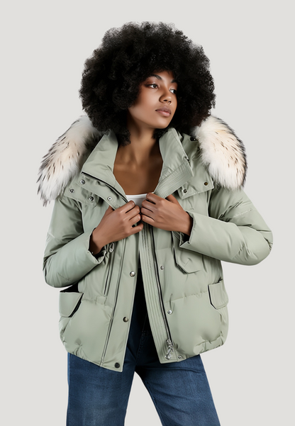 Parka chaude femme courte