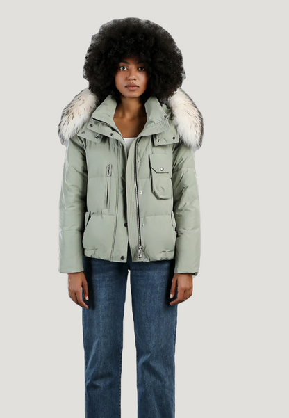 Parka chaude femme courte