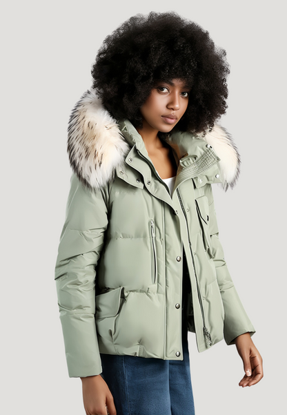 Parka chaude femme courte