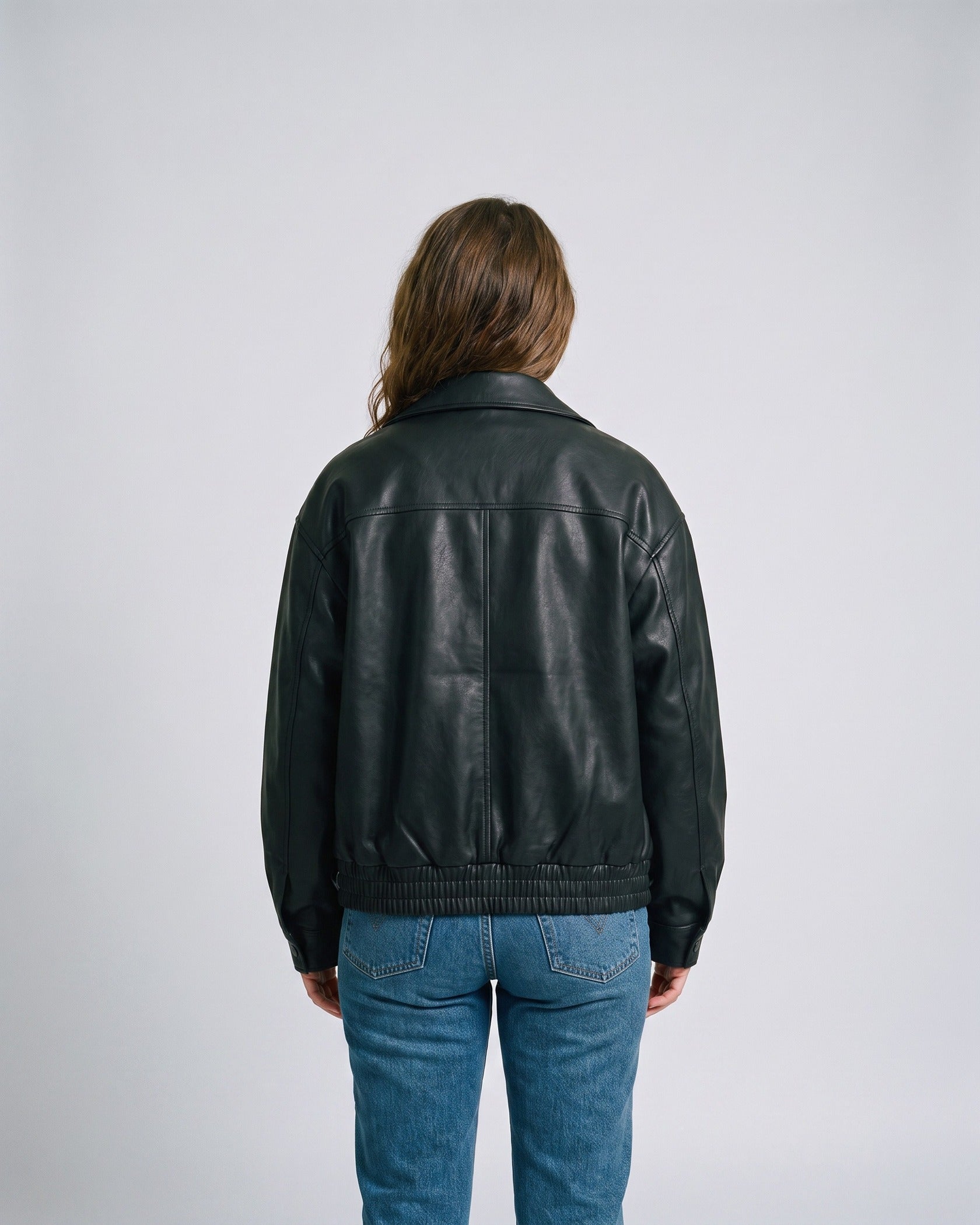 Bomber Simili Cuir Femme - dos