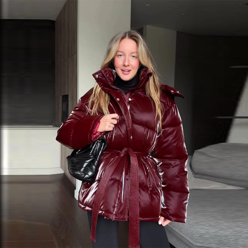 doudoune bordeaux femme