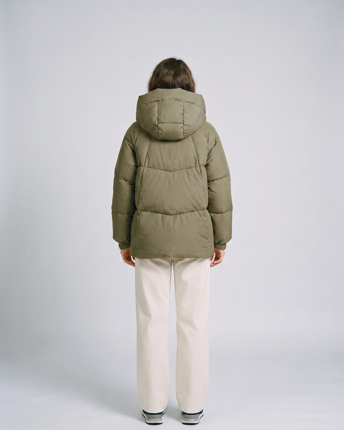 Doudoune Femme Verte - dos