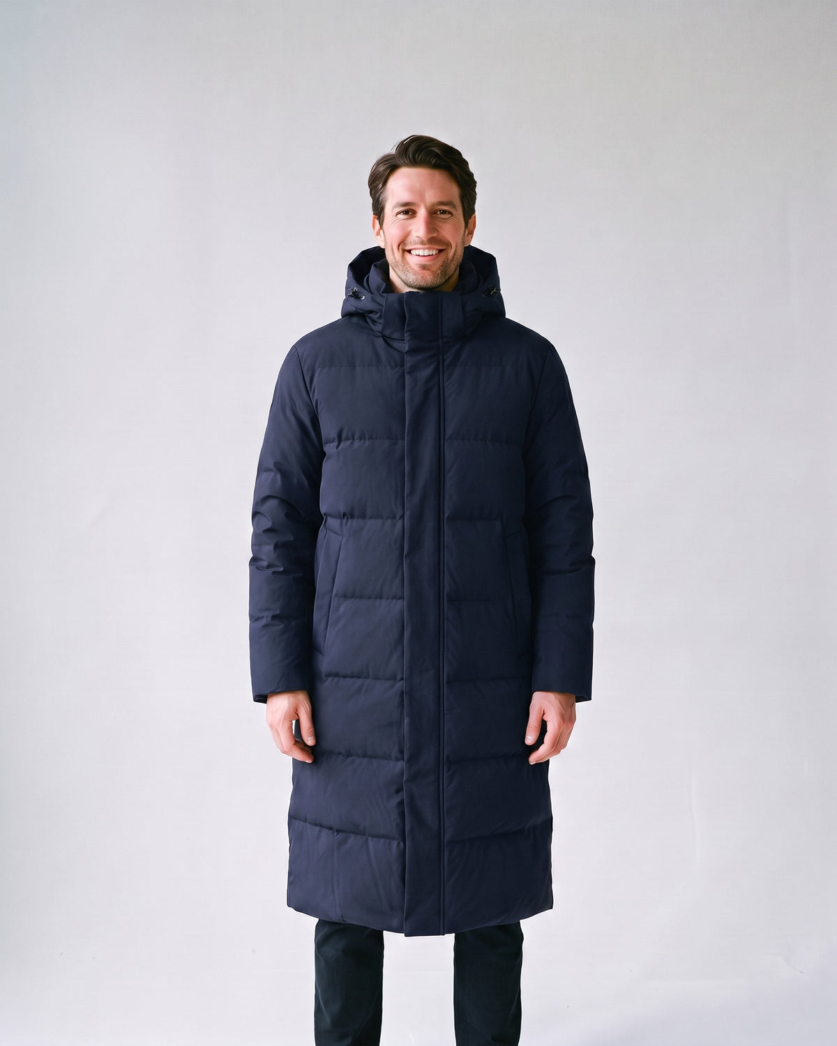 Doudoune Homme Grand Froid Bleu Marine - face