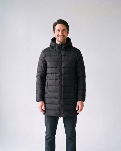 Doudoune Grande Taille Homme Noir - face