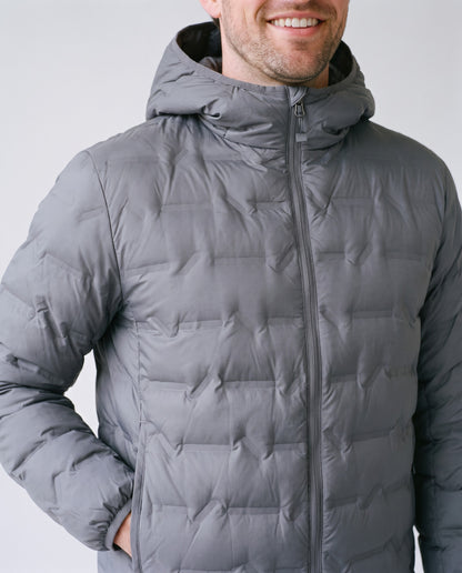 Doudoune Grise Homme - détail