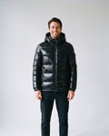 Doudoune Noir Brillant Homme
