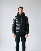 Doudoune Noir Brillant Homme