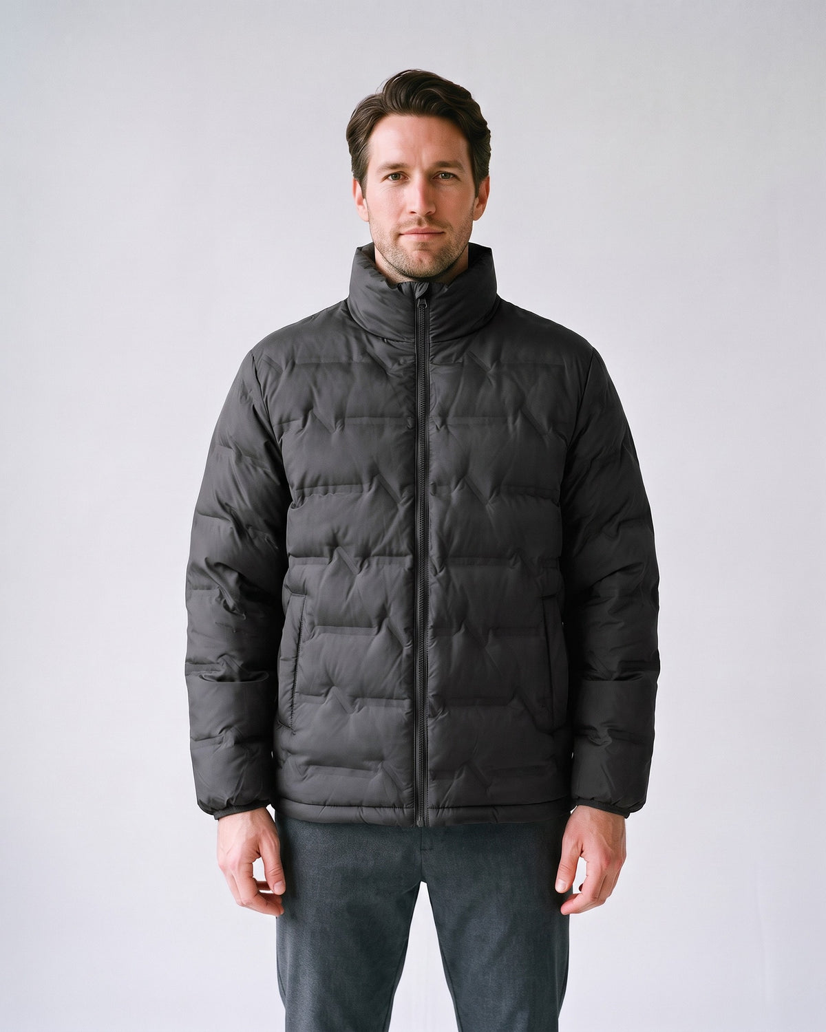 Doudoune Homme Oversize Noir - face