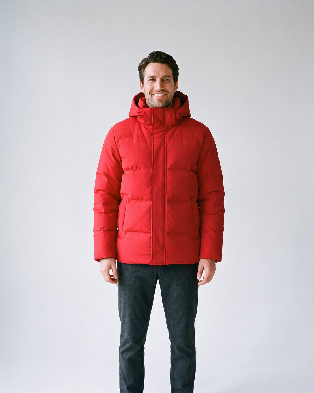 Doudoune Homme Rouge - face