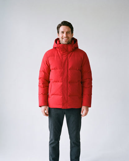 Doudoune Homme Rouge - face