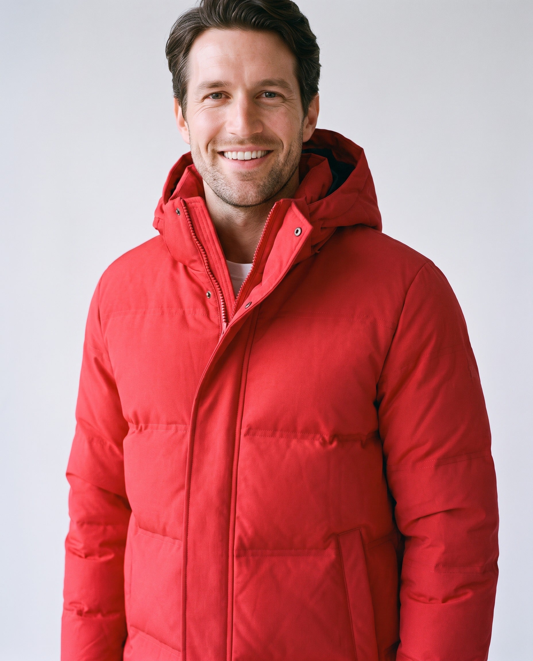 Doudoune Homme Rouge - détail