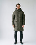 Doudoune Longue Verte Homme