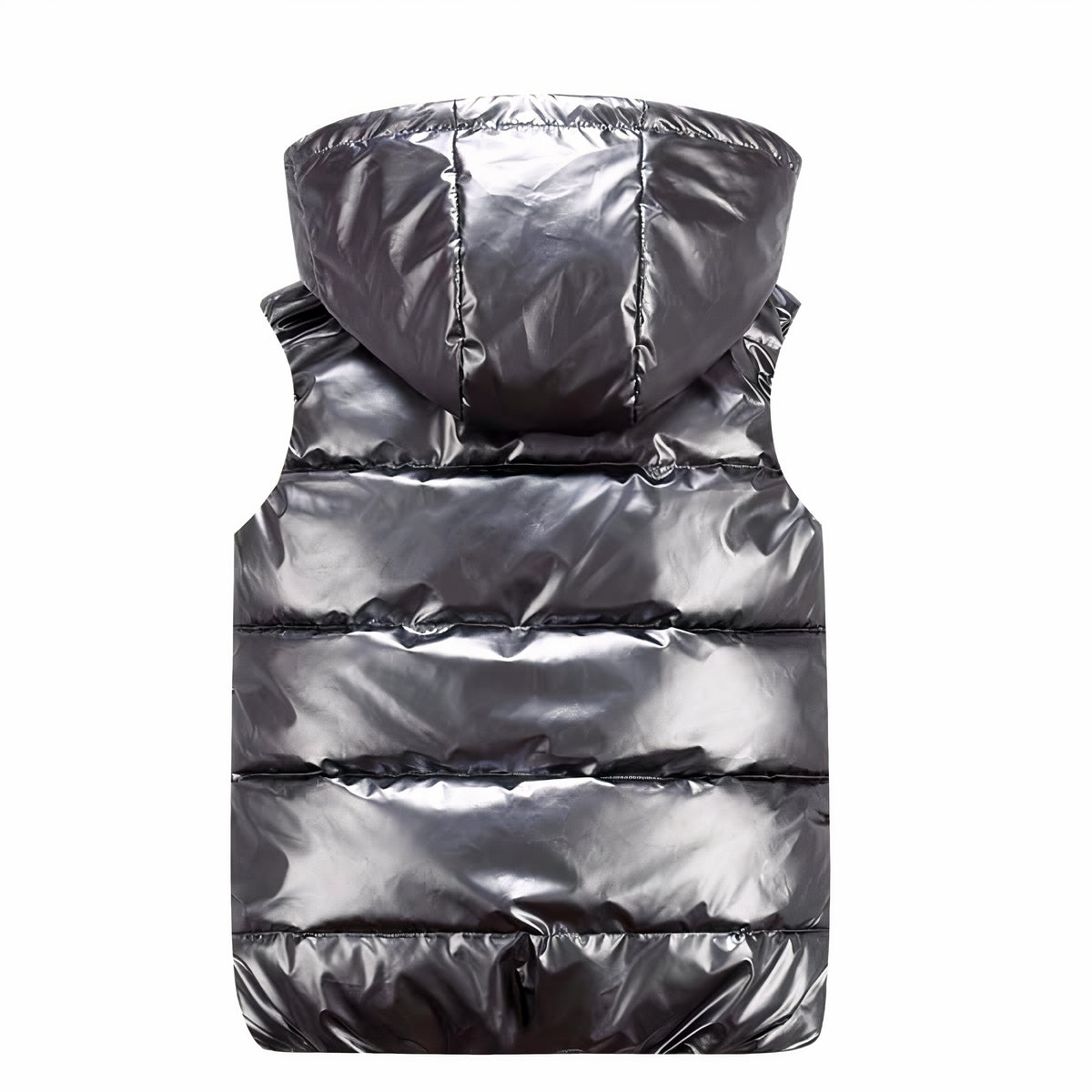 Doudoune sans manche brillante