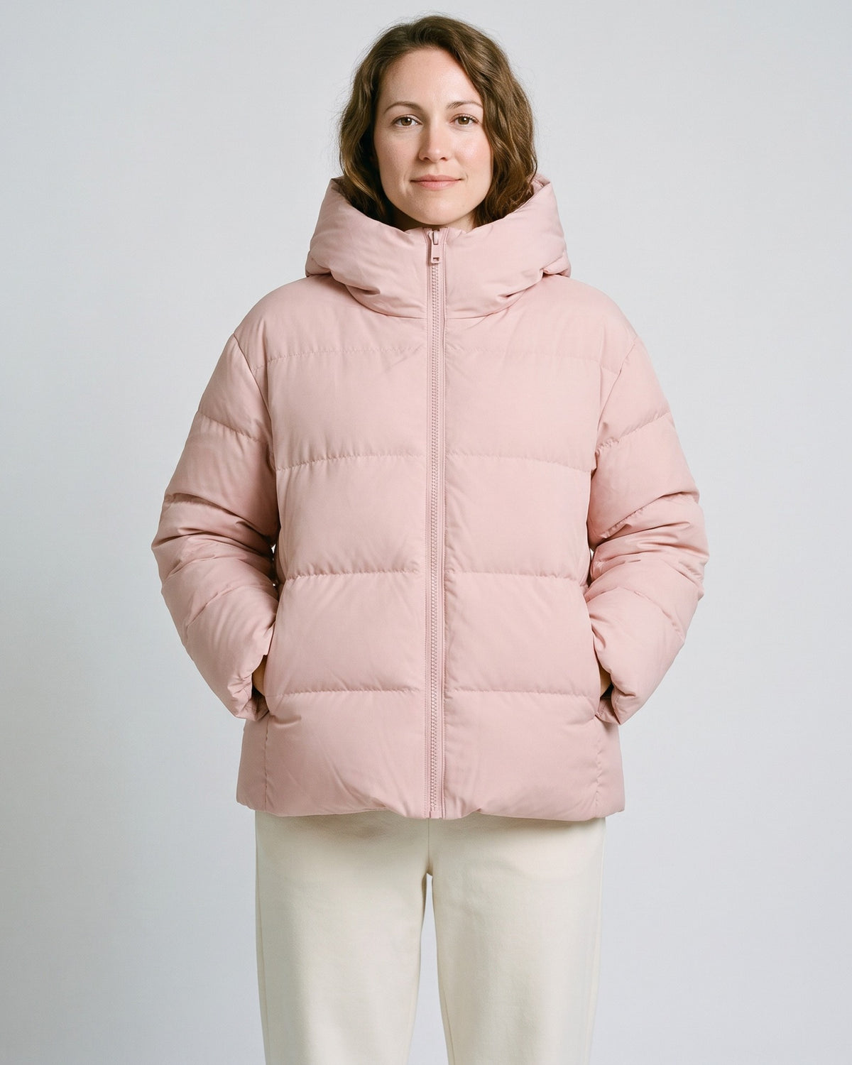 Doudoune Rose Femme - face