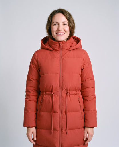 Doudoune Rouge Femme - détail