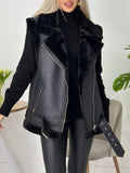 Gilet sans manche femme noir