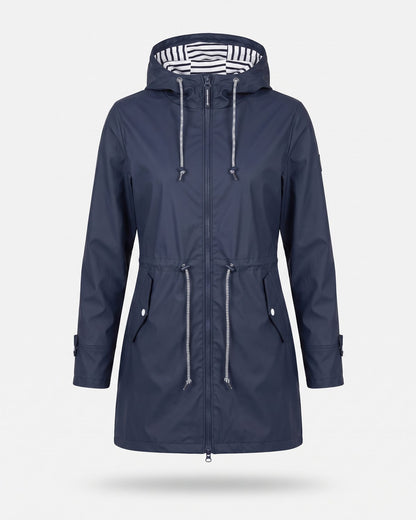 Imperméable à capuche marine femme — Packshot