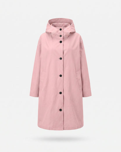 Imperméable à capuche rose femme — Packshot