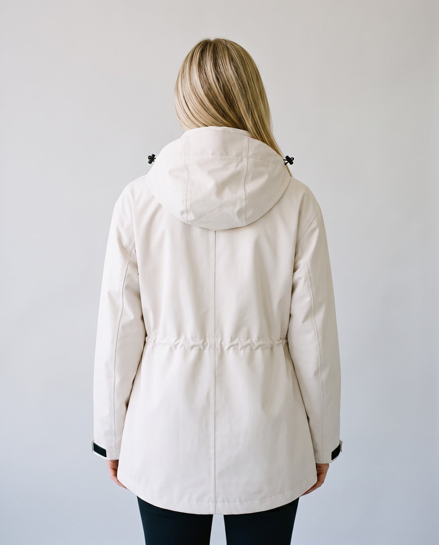 Imperméable femme blanc - vue dos