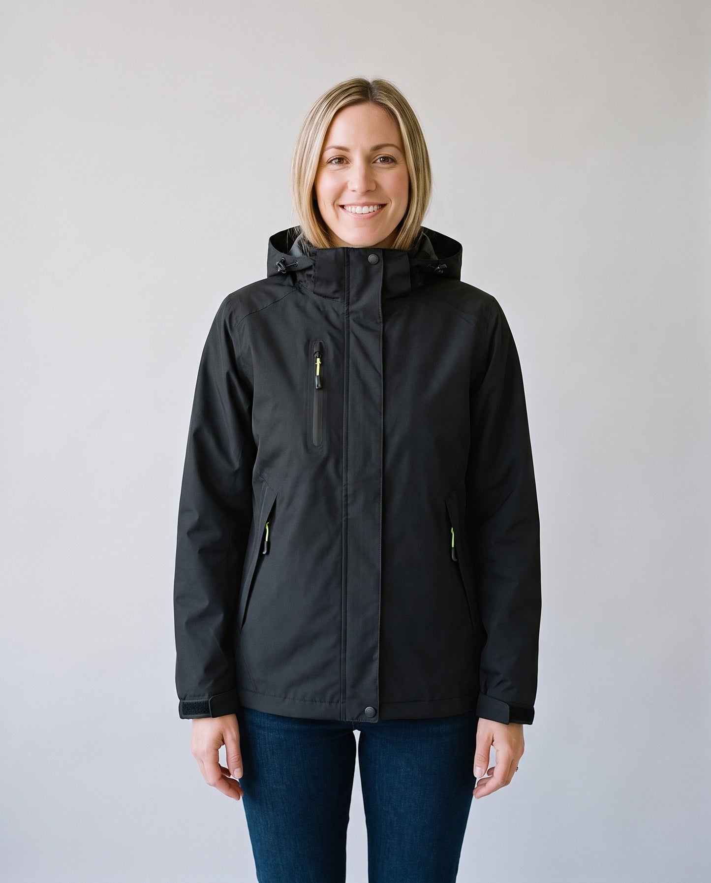 Imperméable femme noir - face