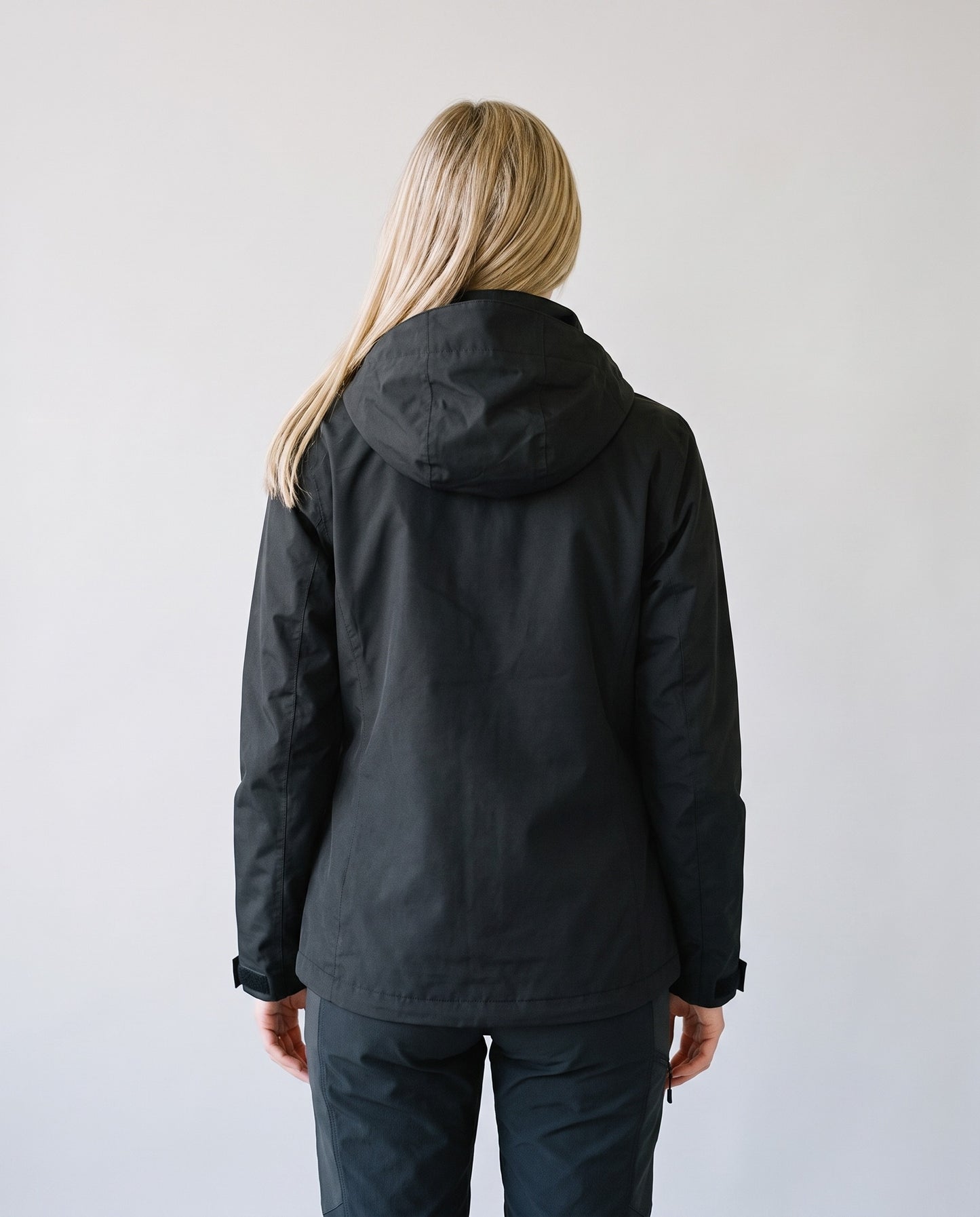 Imperméable femme noir - vue dos