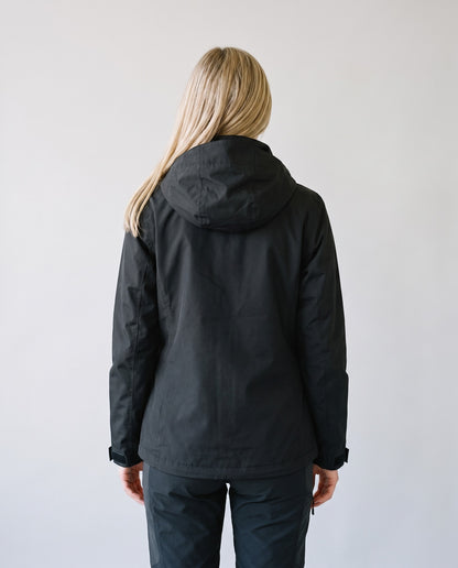 Imperméable femme noir - vue dos