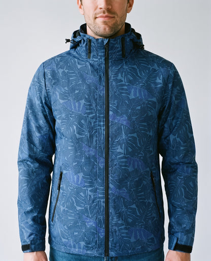 Imperméable homme à capuche - détail zip et capuche