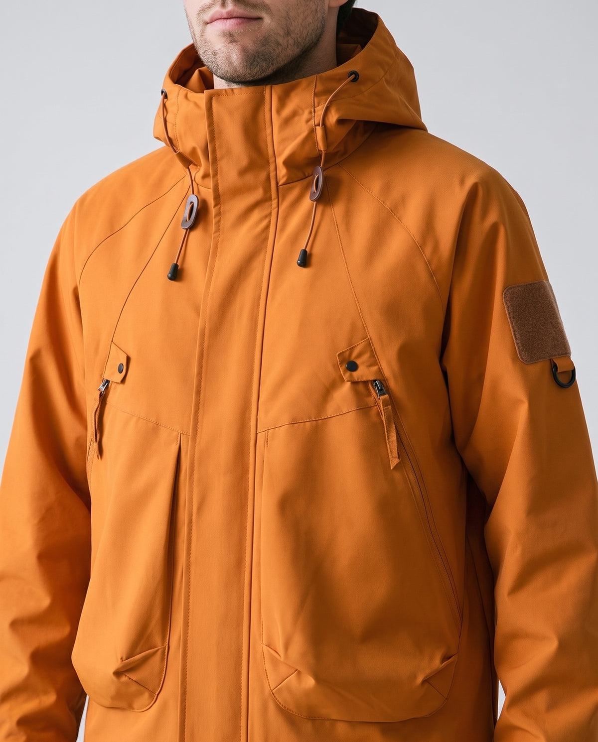 K-way homme imperméable - détail poches cargo