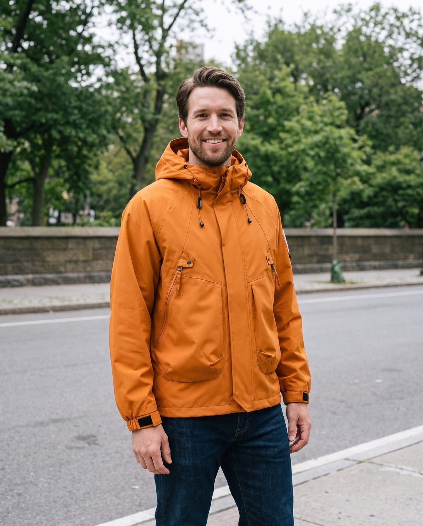 K-way homme imperméable - porté en ville